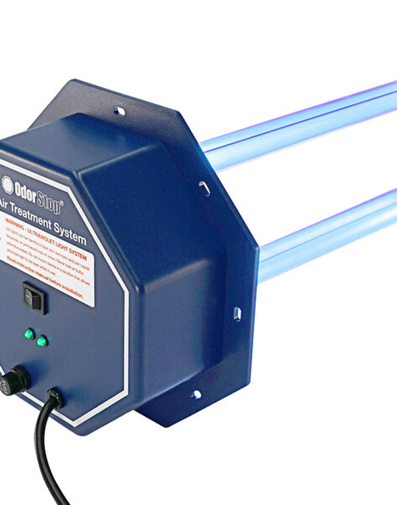 UV light installation for HVAC air purification