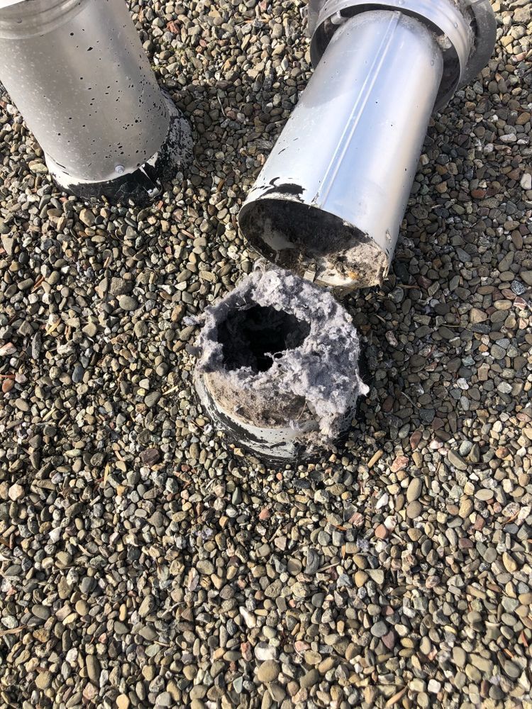 Dryer vent cap before cleaning