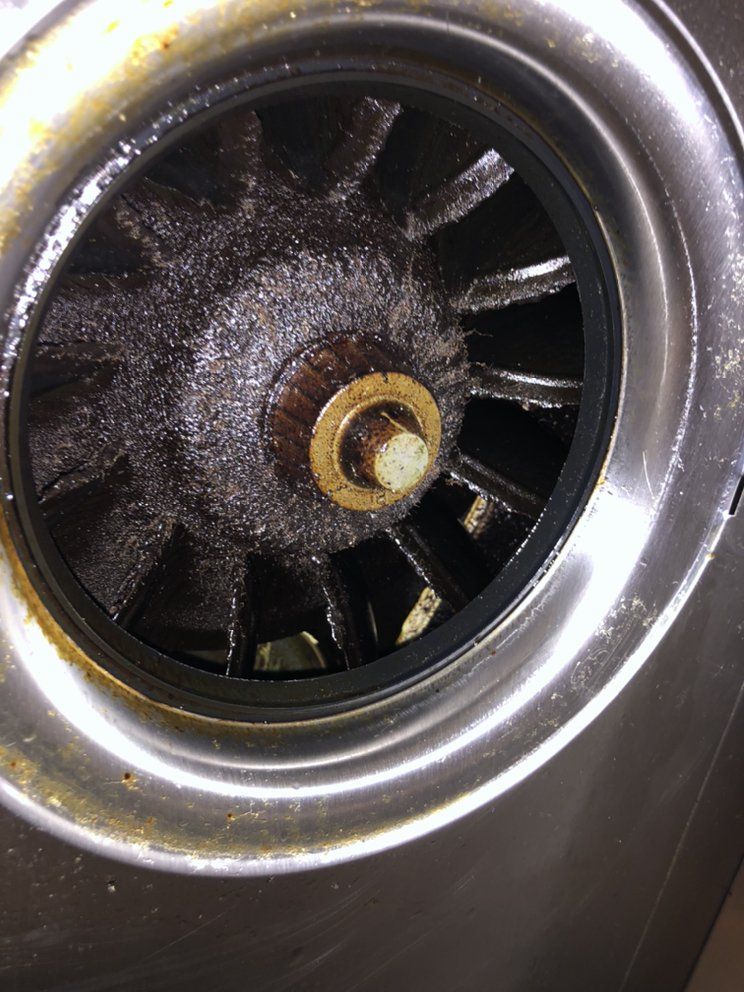 Kitchen exhaust fan dirty before cleaning