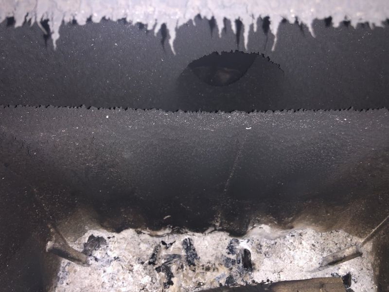 Wood burning stove serviced by Cal Duct Cleaning